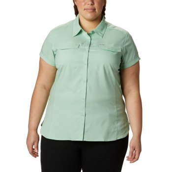 Dámské Košile Columbia Silver Ridge Lite Short Sleeve Plus Size Mátově Zelená GUXQTJ478